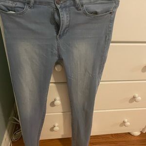 Light wash jeans